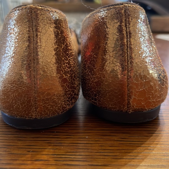 Tory Burch Vanessa Gold Bronze Flat - Picture 7 of 12